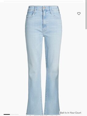 MOTHER Light Blue High-Rise Flare Jeans